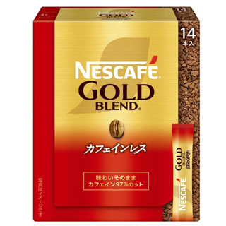 *現貨*Na日本代購 雀巢 Nescafe Gold Blend 金牌 即溶 低咖啡因 黑咖啡 中焙 14入