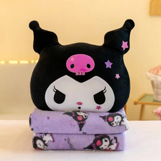 抱枕🧶 日系可愛少女心美樂蒂庫洛米抱枕靠枕空調毯子兩用二合一午睡蓋毯