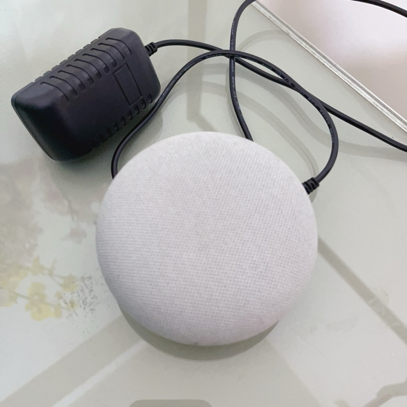 二手 Google Nest Mini 智慧聲控音箱 粉炭白