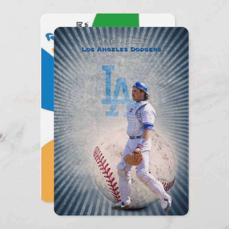 MLB傳奇球星 Mike Piazza 悠遊卡 (實體悠遊卡,非貼紙)：傳奇鐵捕 大都會隊 道奇