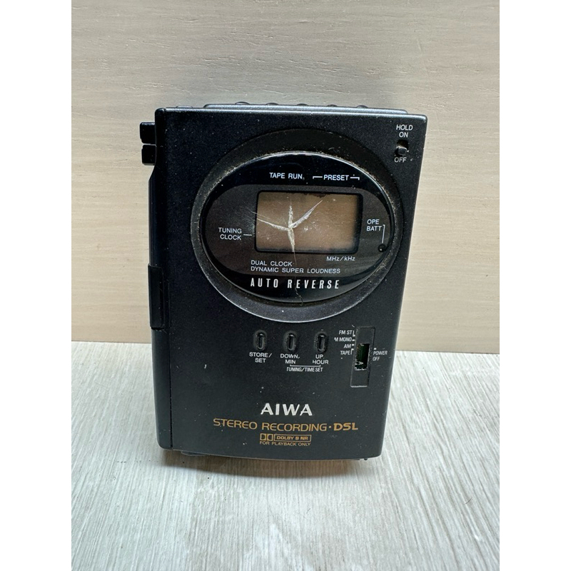 AIWA HS-J303卡式隨身聽(故障零件機出售) AIWA隨身聽 單主機沒有電池盒 二手零件機 早期愛華隨身聽