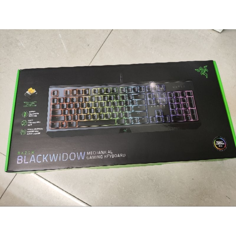 全新 RaZER 雷蛇 BlackWidow V3 黑寡婦蛛 V3 幻彩版 黃軸  鍵盤 有線 電競鍵盤