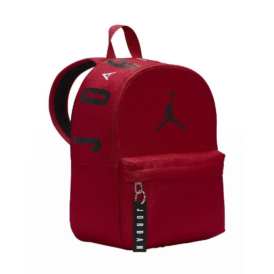 【NIKE】 Jordan Air 後背包 兒童 雙肩包 背包 書包 多夾層 紅 JD2413029TD-001