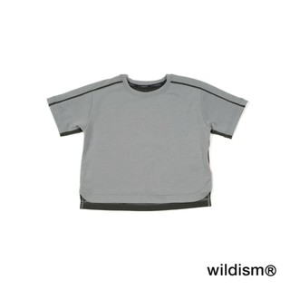 【善野計畫】wildism® 親子戶外機能服 AT-T01 Air Mesh Tee-親子款 淺灰藏綠