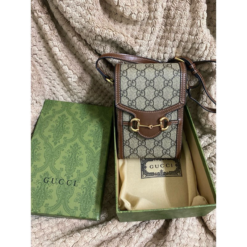 Gucci horsebit 1955手機包 付防塵袋+紙袋