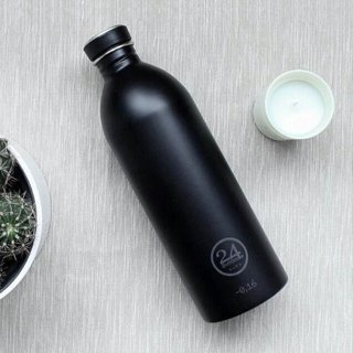 【現貨】義大利 24BOTTLES 高耐磨輕量冷水瓶 1000ml (紳士黑) 不鏽鋼水瓶 環保水瓶 輕量水瓶
