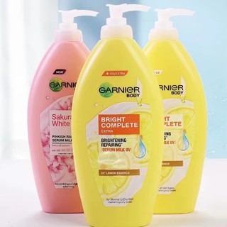 【喵喵】【大容量400ml】泰國Garnier身體乳 卡尼爾 檸檬vc 377VC精華 提亮膚色 保濕美白修護維c煙醯胺