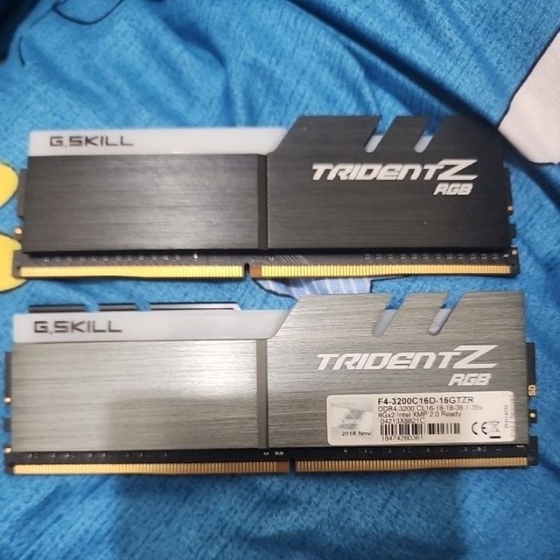 G.SKILL芝奇 幻光戟  8gb x2 ddr4 3200超頻