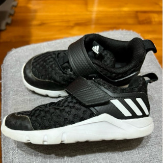 愛迪達 adidas 黑色 14cm 小童 童鞋 運動鞋 二手