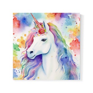 [ENLOVE] |臺灣製作| 彩虹獨角獸 北歐裝飾掛畫 無框畫 文青風木框掛畫 餐廳客廳 壁掛裝飾 禮物 小孩房
