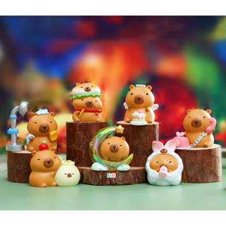 🐱貓星人🉐現貨 卡皮巴拉 漫步時光 系列 盲盒 盒抽盒玩 泡澡 橘子 水豚 水豚君 capybara 兔子 漢堡 電鍍