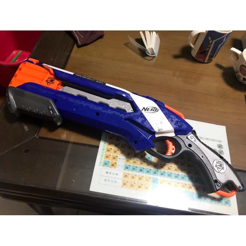 二手良品～NERF 8管散彈槍ROUGHCUT 2X4 絕版品