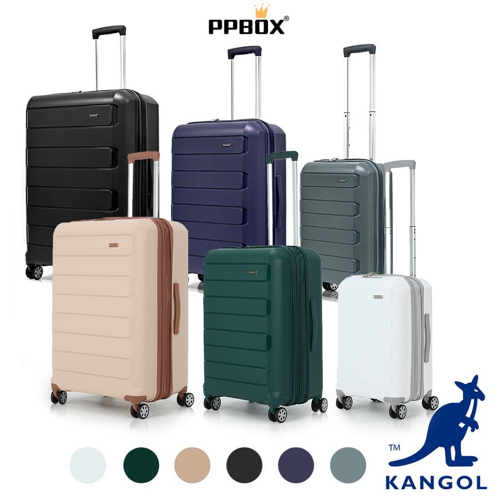 KANGOL 袋鼠 防盜拉鍊 三件組 PP 行李箱 3色 69553703  登機箱 旅行箱 商務箱 PPBOX