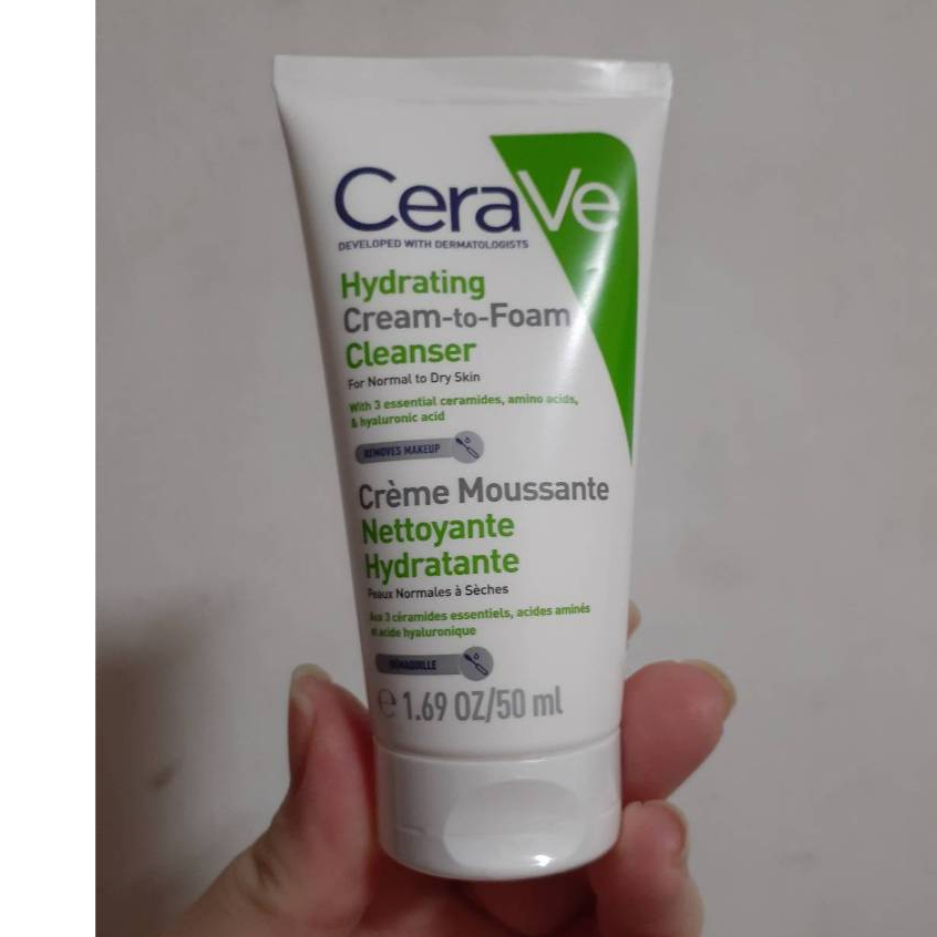 公司貨 CeraVe 適樂膚 溫和洗卸泡沫潔膚乳50ml 沐浴乳旅行組 卸妝小樣 洗面乳試用品 全新 效期2026