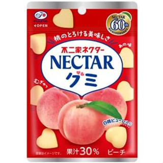 🔥現貨24h寄出🔥不二家 NECTAR 水蜜桃果汁口味 白桃軟糖 水蜜桃軟糖48g 效期24.12