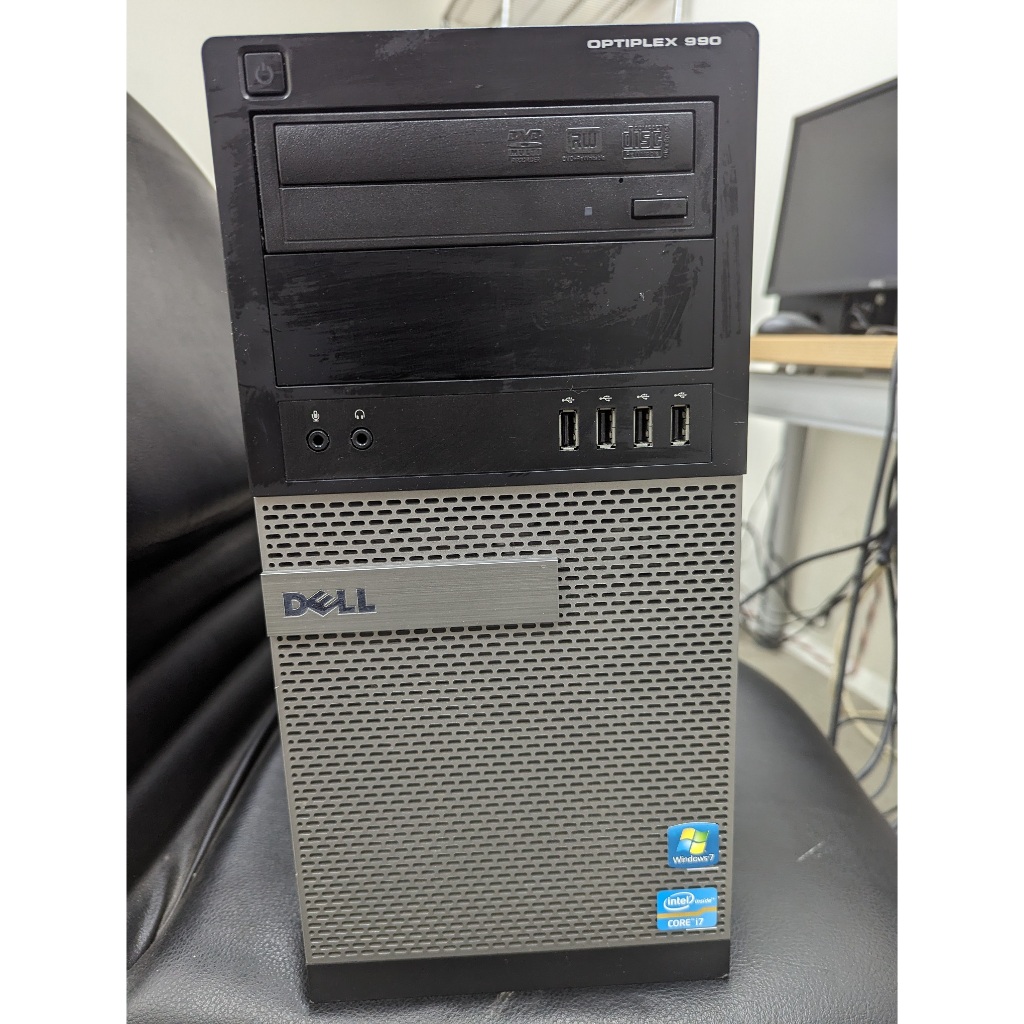 (如圖)DELL i7-2600 8G 電腦主機 硬碟加價選購 二手良品 限大竹或新埔自取 廢電腦可回收折價