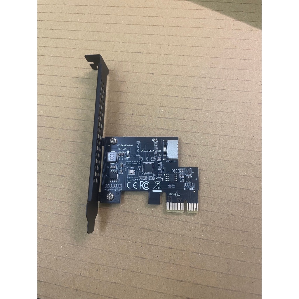 Pci E2.0 X1 USB 3.2 Gen1 Type-E 附加卡 PCIe 前 Type 轉接卡