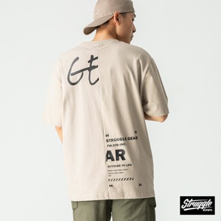 【StruggleGear】後剪接印花短TEE「大地」M~3XL｜官方旗艦店82203