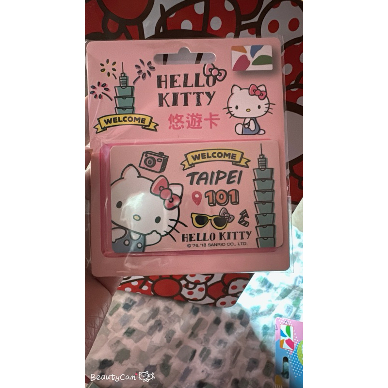 台北101  hello kitty悠遊卡