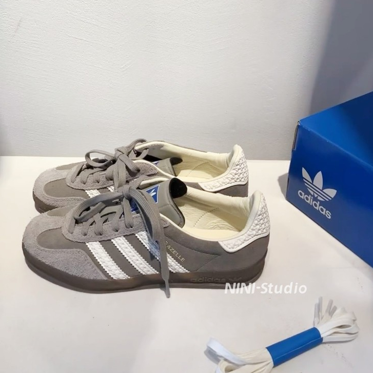 Adidas Originals Gazelle Indoor 灰白 休閒鞋 德訓鞋 IF1807