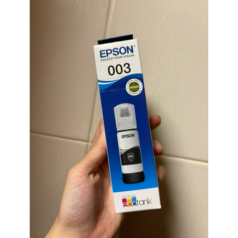 EPSON 003 原廠黑色墨水罐/墨水瓶 65ml 全新原廠正貨