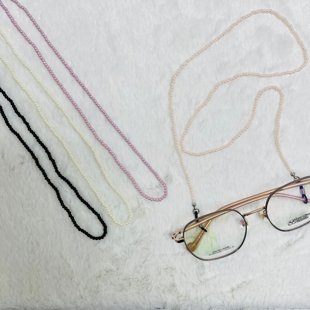 🌈眼鏡配件館🌈法式珍珠眼鏡鏈！墨鏡掛繩 老花眼鏡鏈  太陽眼鏡鍊