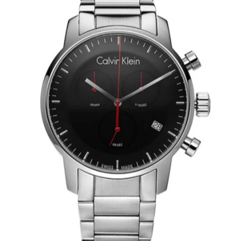 Calvin Klein CK City 都會紳士計時手錶-黑/43mm K2G27141