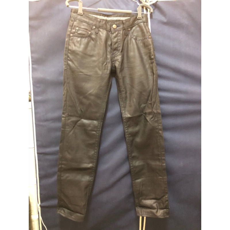 金斯大 Jeansda 黑膠 牛仔褲 窄版