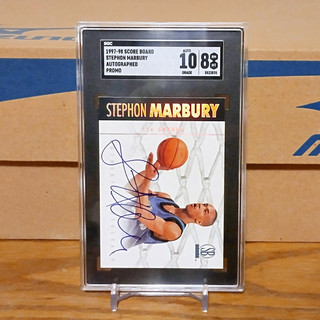 1997-98 Score Board Promo Stephon Marbury 卡面簽 馬布里