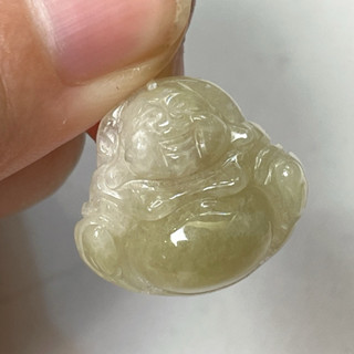 君遇 天然A貨翡翠 糯冰種冰糖黃小佛公 小精品