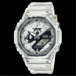 CASIO 卡西歐 G-SHOCK 40週年限定透視錶面 八角 雙顯電子錶(GA-2140RX-7A)[秀時堂]