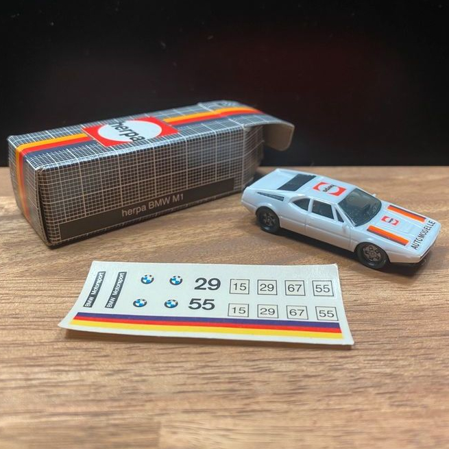 [現貨] [全新稀有絕版品] Herpa BMW M1 3551 德國製 附貼紙