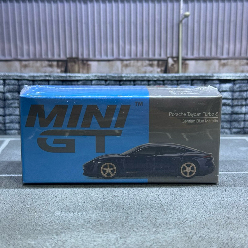 Mini GT 339 Porsche Taycan Turbo S金屬龍瞻藍 保時捷 泰肯 全新總代理 左駕 1:64