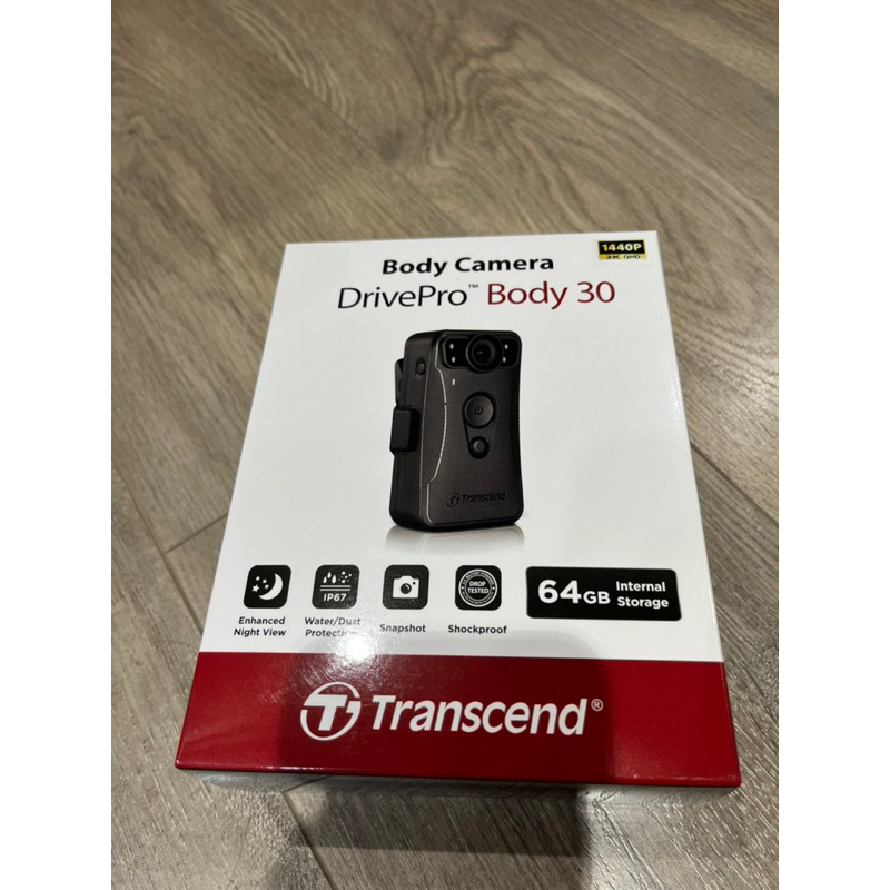 全新創見Transcend秘錄器穿戴式攝影機Body30含64G記憶卡，台北南港-忠孝敦化藍線一帶可面交。
