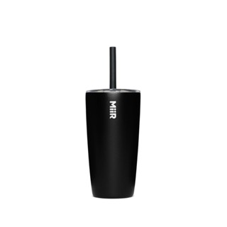 MIIR STRAW TUMBLER 雙層真空 保溫/保冰 吸管上蓋 隨行杯 16oz/473ml 經典黑