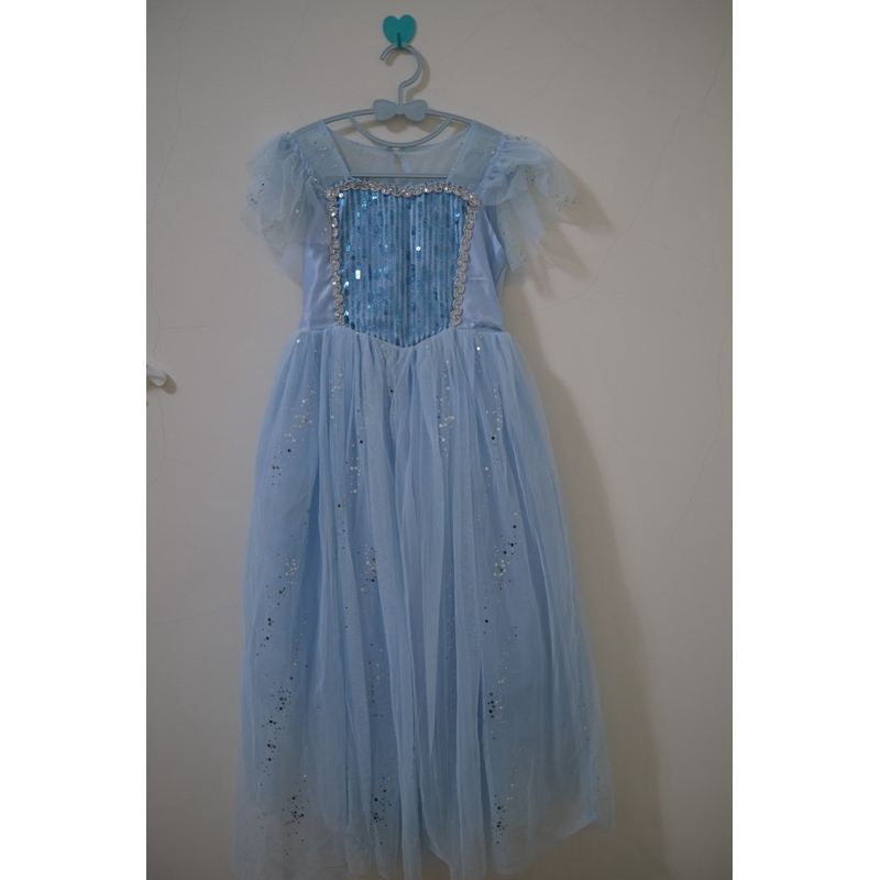 ♪童裝-水藍公主洋裝 120