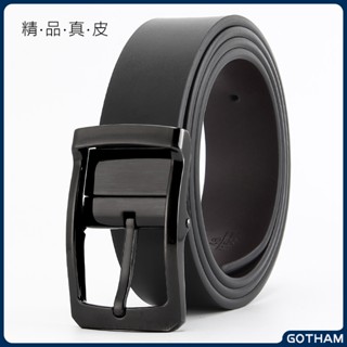 【GOTHAM】 牛皮針扣皮帶 旋轉扣腰帶 雙麵皮帶 男士 大尺碼 西裝皮帶 真皮腰帶 真皮皮帶 潮流休閒腰帶 商務皮帶
