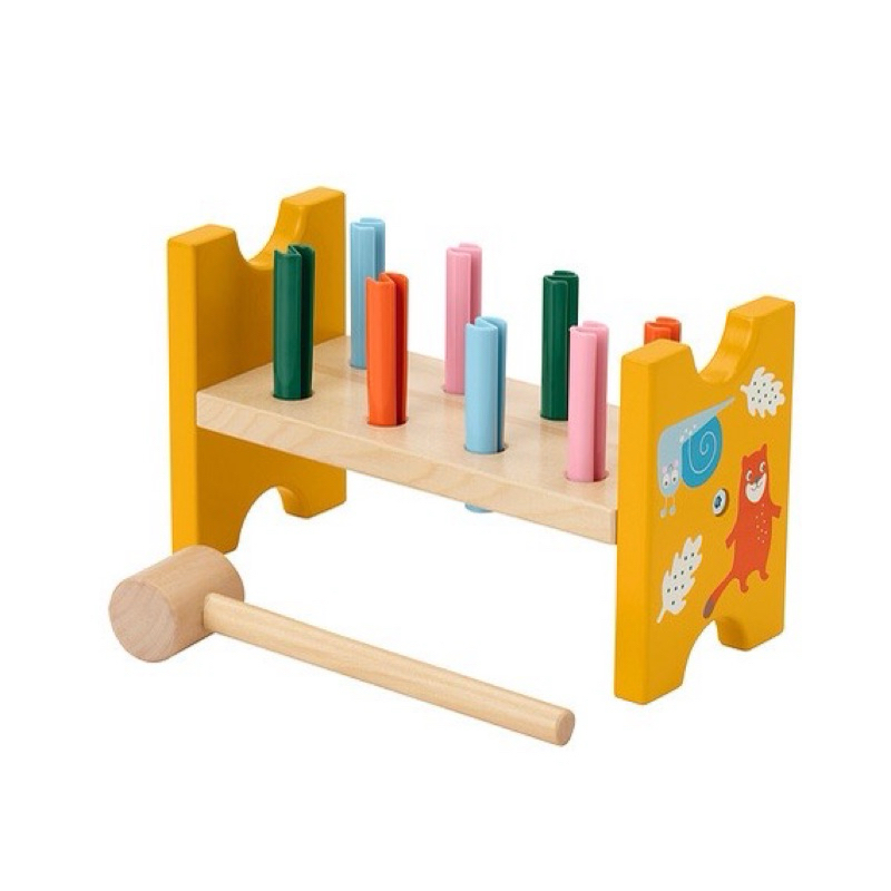 全新✨ IKEA MULA 木製敲擊玩具 兒童益智遊戲 幼兒感統玩具