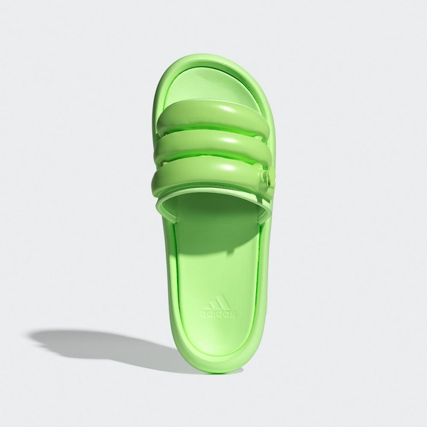 adidas 愛迪達 DILETTE ZPLAASH 女鞋 螢光綠 夏日 海邊 休閒 運動拖鞋 IF0889