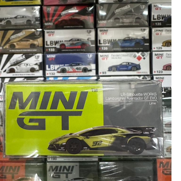 泡泡TOYS MINI GT 605 Lamborghini Aventador GT EVO 寬體大牛 全新含膠盒