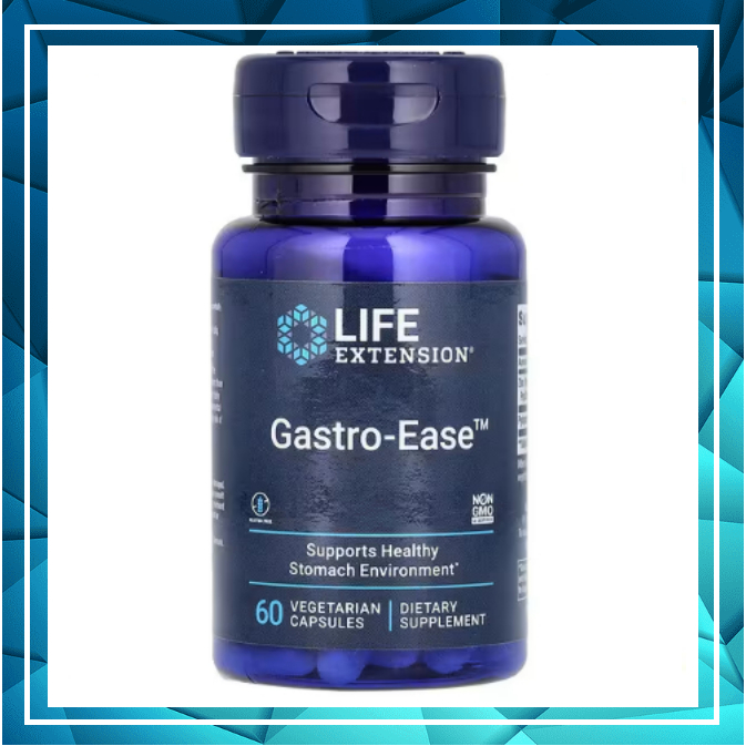 Life Extension Gastro-Ease 幽門桿菌 腸胃益生菌  左旋肌肽鋅 60錠 委任空運服務
