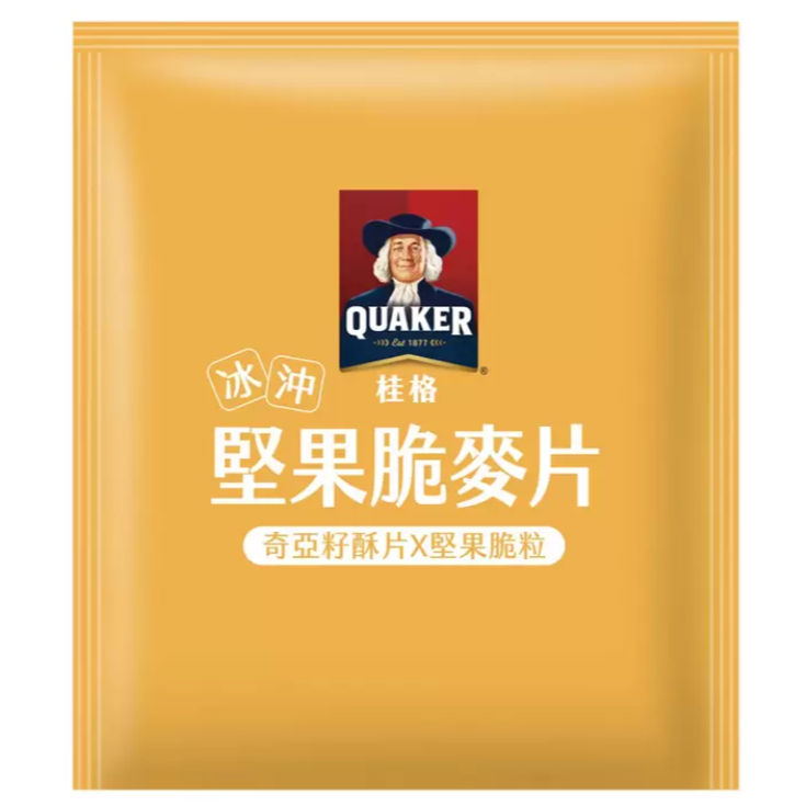 COSTCO 好市多 桂格 冰沖堅果脆麥片 奇亞籽 堅果 冰沖 開心果 杏仁 南瓜籽 奇亞籽酥片 堅果顆粒 31公克