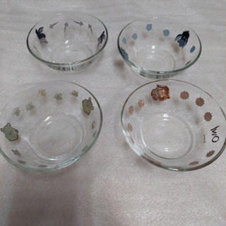 二手玻璃碗 Disney 字樣 直徑11.5公分，高5公分