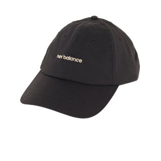 NEW BALANCE 黑色帽子NB字母刺繡老帽 棒球帽 遮陽帽 LAH21100BK