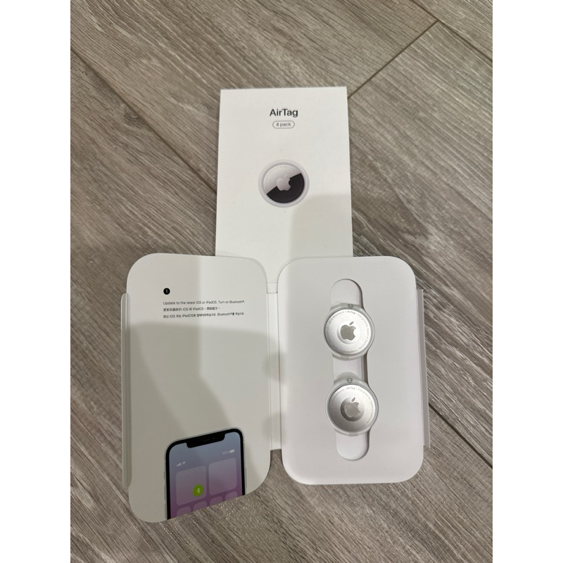 全新未使用Apple airtag 2顆