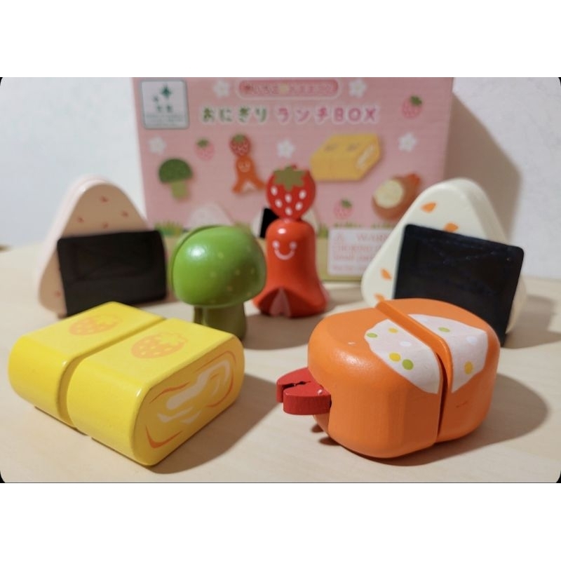 ✨現貨🔸日本Mother Garden午餐套組 日式三角飯糰壽司切切樂 木製仿真食物玩具
