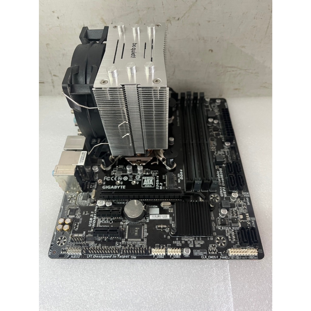 【蝦米電腦】技嘉 Gigabyte GA-B150M-DS3P 主機板/1151腳位 含CPU i7-6700、塔扇、擋