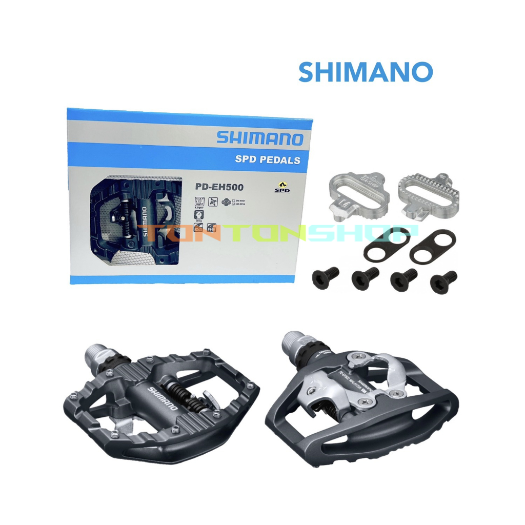 SHIMANO PD-EH500 SPD 公路車踏板 卡踏平板，內附 SH56 扣片