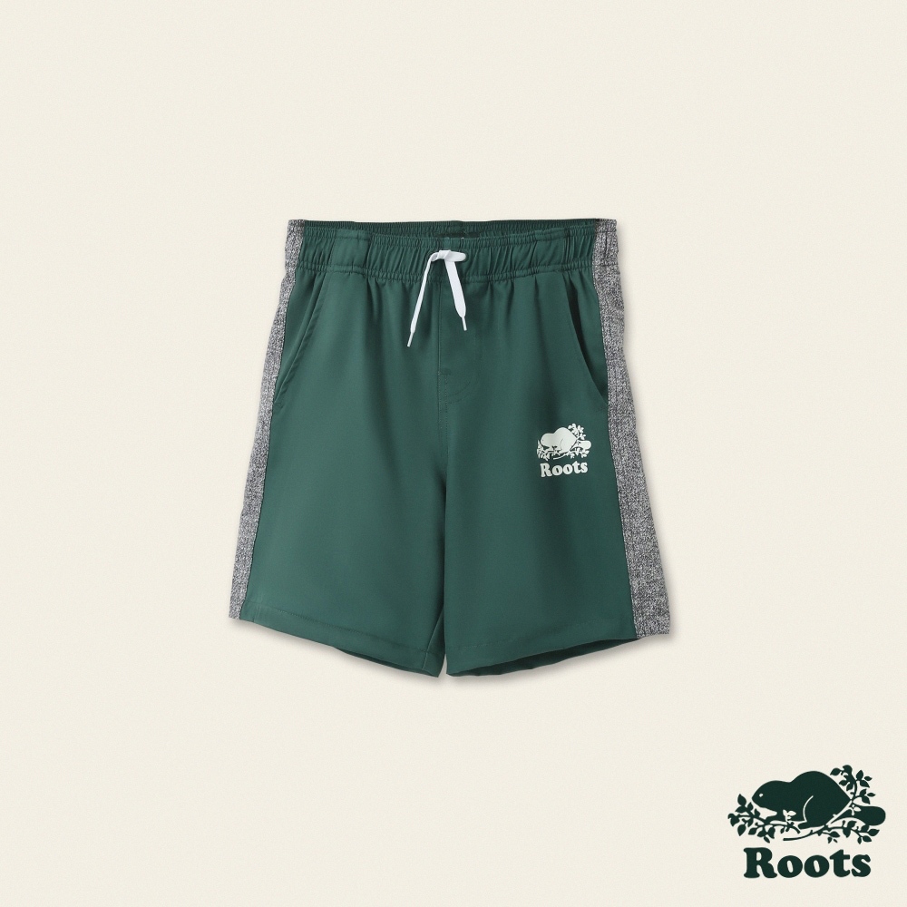 【Roots】大童-自然俱樂部系列 海狸LOGO泳褲