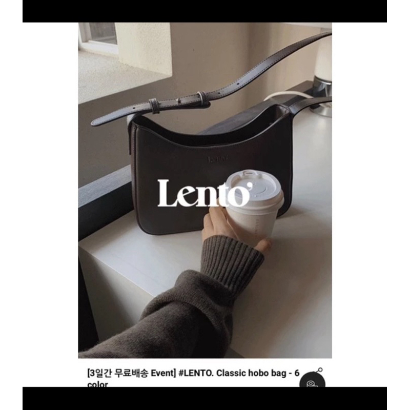 現貨含盒SLOWAND自製款 LENTO HOBO BAG 包包 腋下包 肩背包